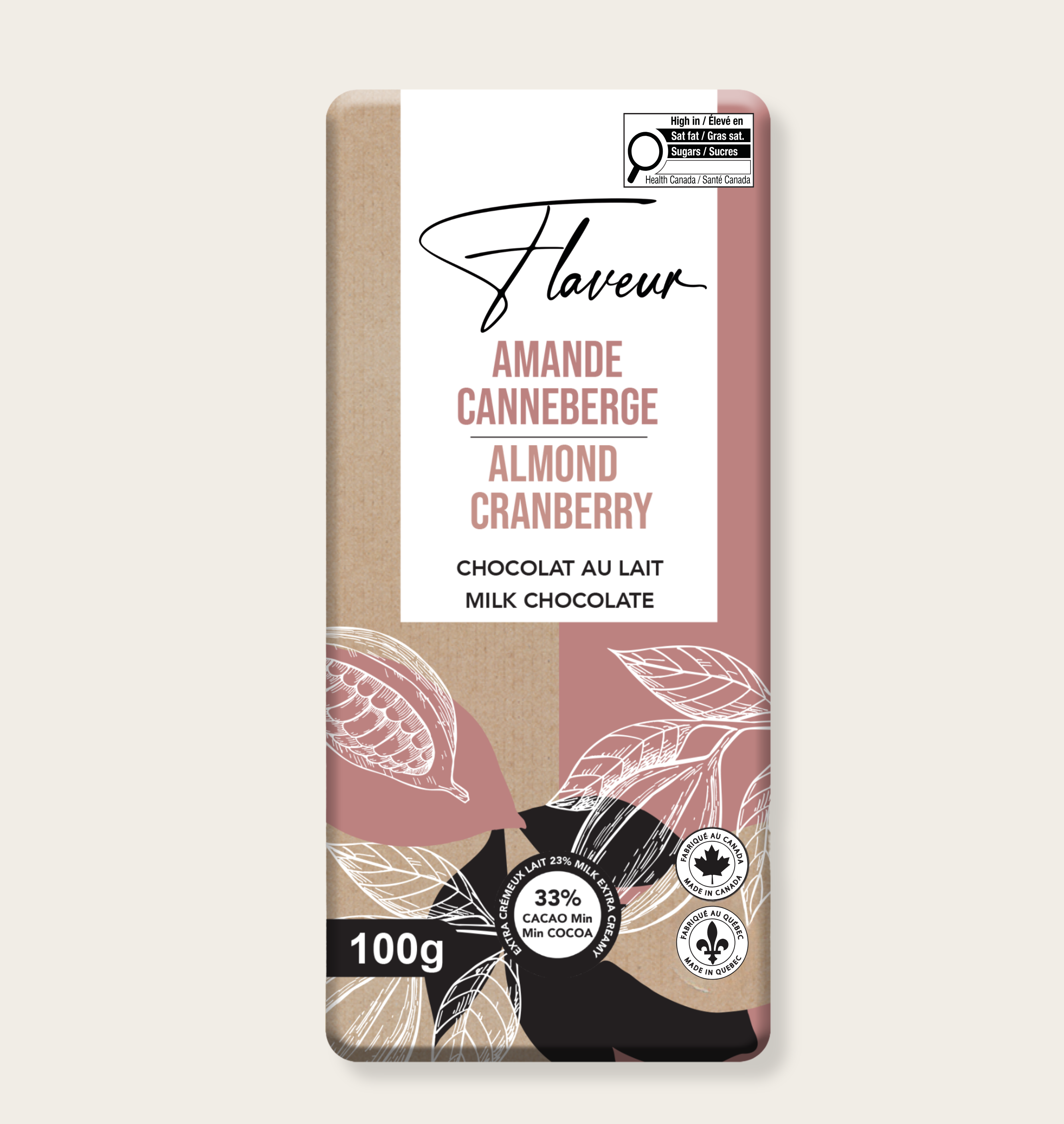 Cranberry & Almond, Milk Chocolate