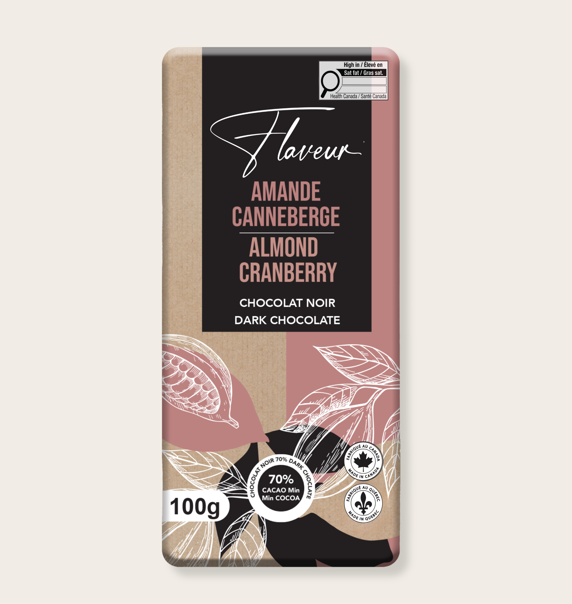 Cranberry & Almond, 70% Dark Chocolate